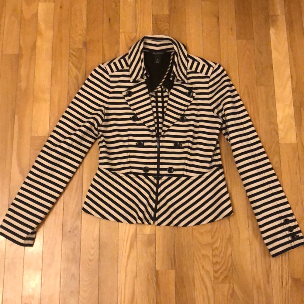 White House black market striped blazer